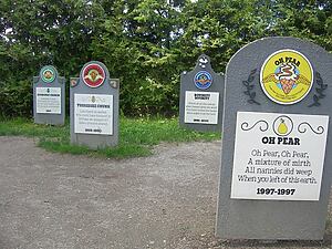 Ben & Jerrys Grabsteine