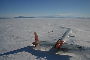 Flugzeug in der Antarktis
