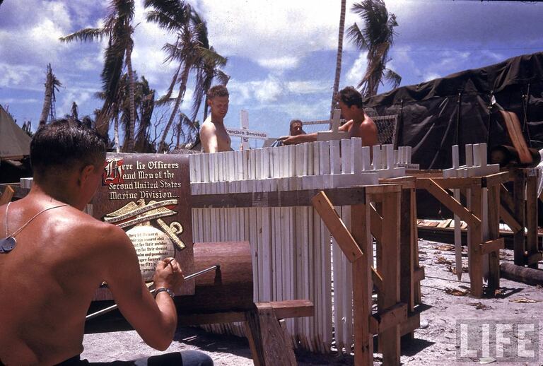 Zweiter Weltkrieg in der Südsee Tarawa Atoll