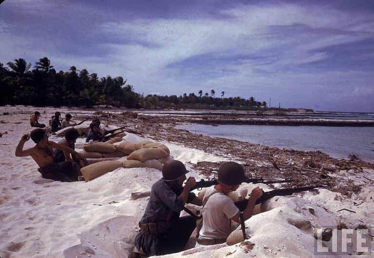 Zweiter Weltkrieg in der Südsee Tarawa Atoll